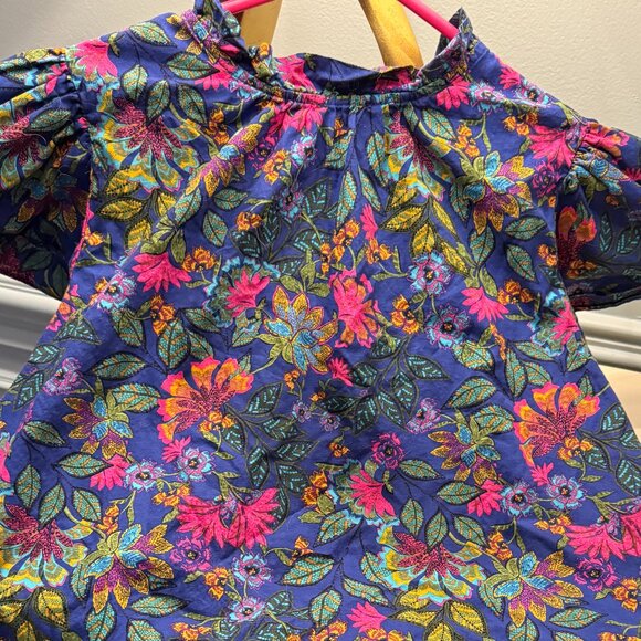 Sugarlips Floral Print Ruffle Sleeve Blouse Large - Picture 1 of 6